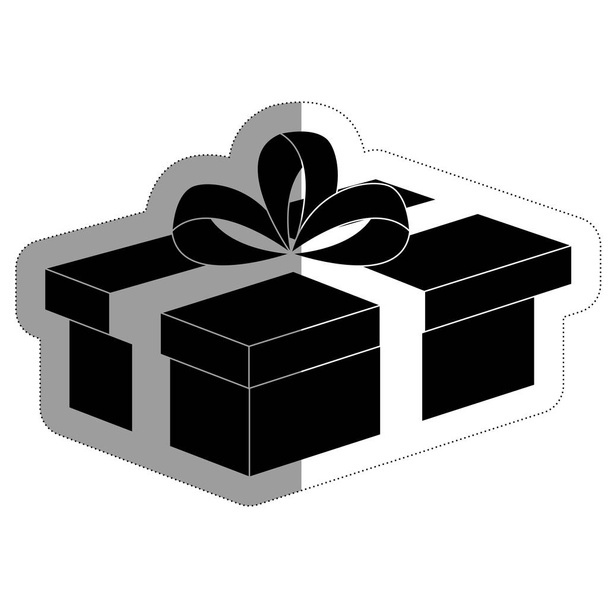 ikona pudełka prezentów - Wektor, obraz
