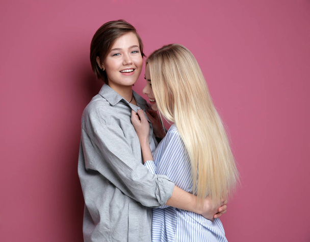 Young lesbian couple  - Фото, изображение