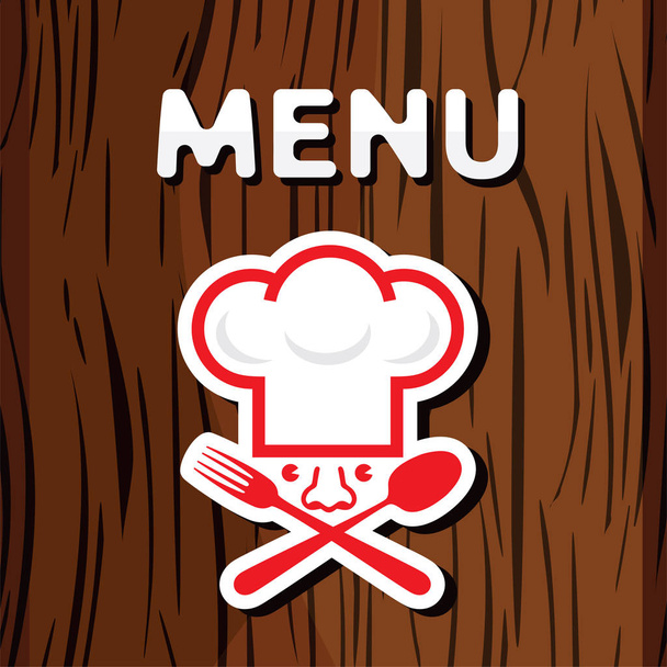 template for dining menu - Vector, Imagen