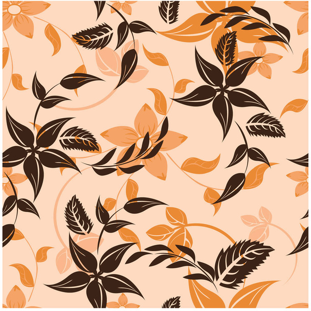 seamless flowers pattern - Wektor, obraz