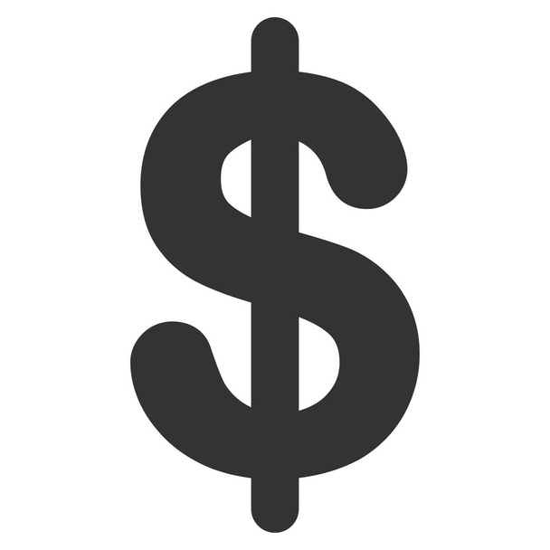 Dollar Flat Vector Icon - Vector, Imagen