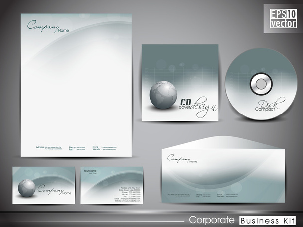Professional corporate identity kit or business kit for your bus - Vector, Image