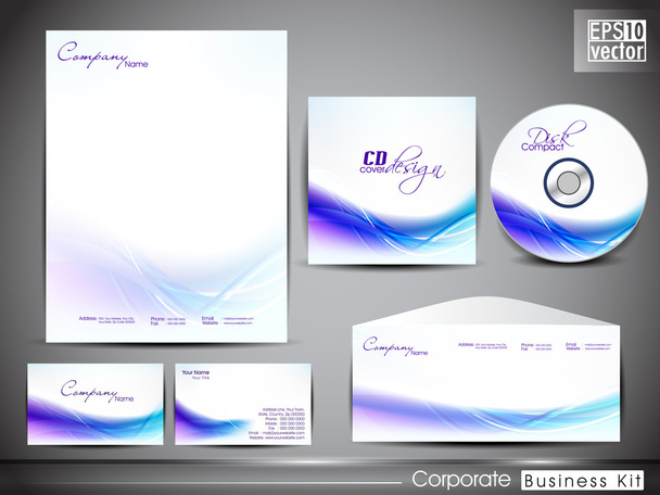 Professional corporate identity kit or business kit for your bus - Вектор,изображение