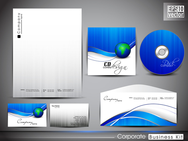 Professional corporate identity kit or business kit for your bus - Vektor, Bild