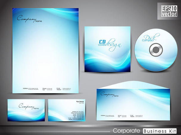 Professional corporate identity kit or business kit for your bus - Вектор,изображение