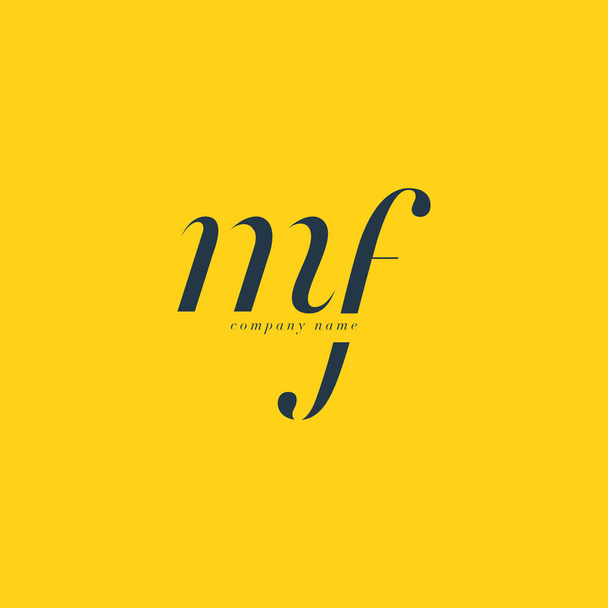 Plantilla MF Letters Logo
 - Vector, Imagen