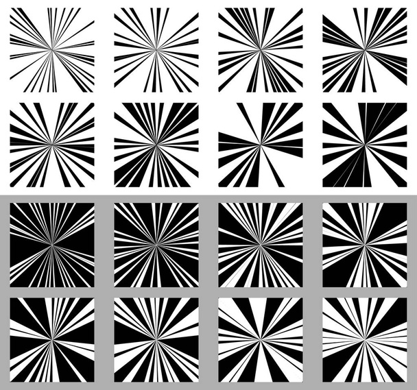 Patrón de líneas radiales abstractas
 - Vector, Imagen