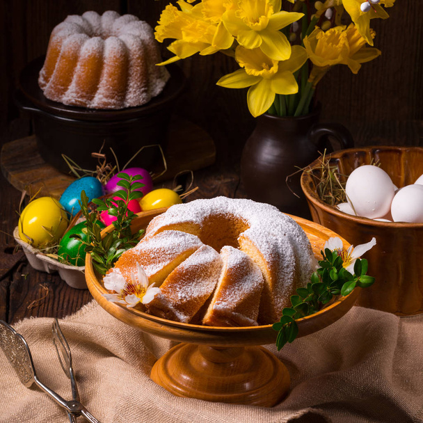 Decorated Easter cake - Photo, image