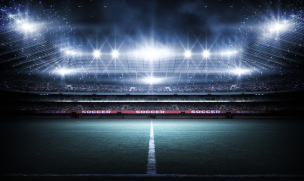 Stadion, 3D-rendering - Foto, afbeelding