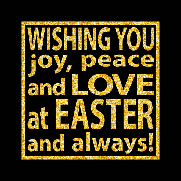 Arany csillogó húsvéti ajánlat háttér öröm Húsvét - Vektor, kép