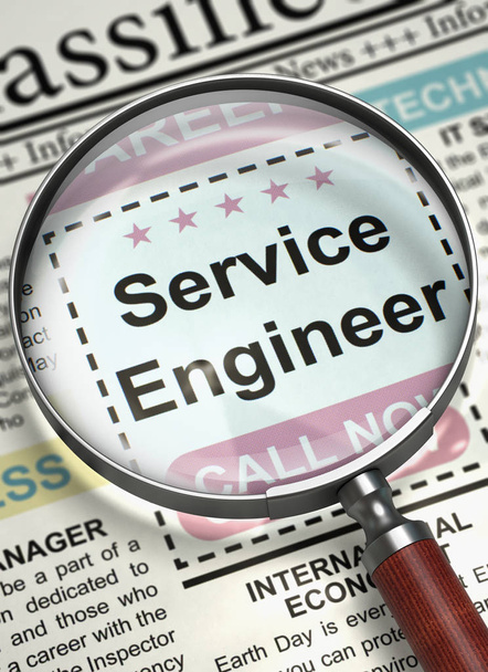 Service Engineer Wanted. 3D. - Photo, Image