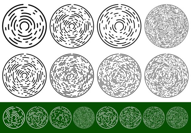 Set of circular elements  - Vector, Image
