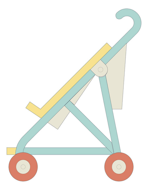 Kinderwagen-Ikone - Vektor, Bild