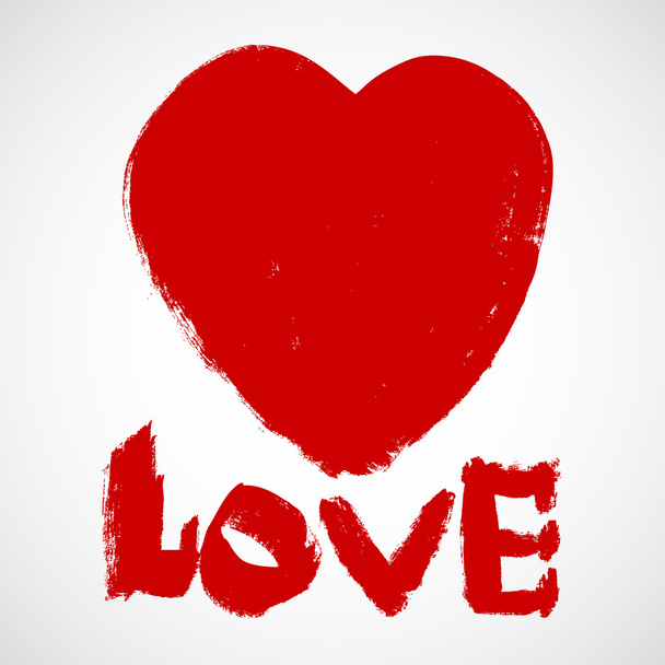 miłość nieczysty valentines serca - Wektor, obraz