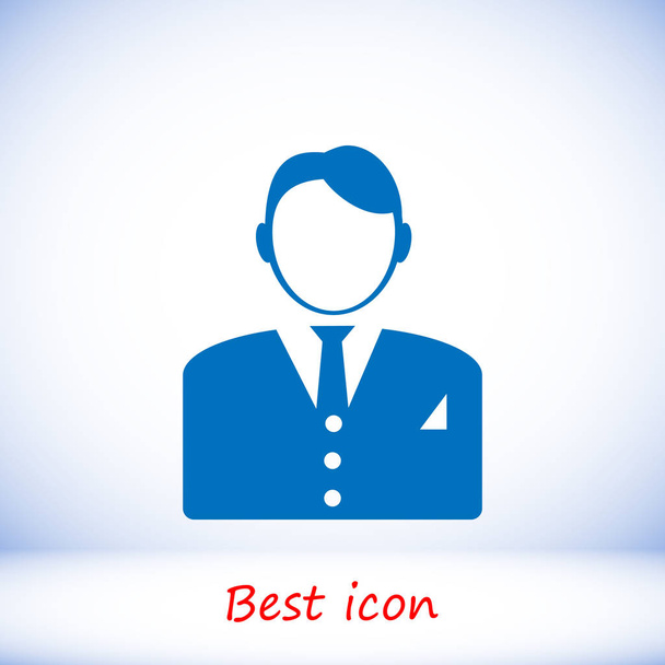 blue businessman icon - Vettoriali, immagini