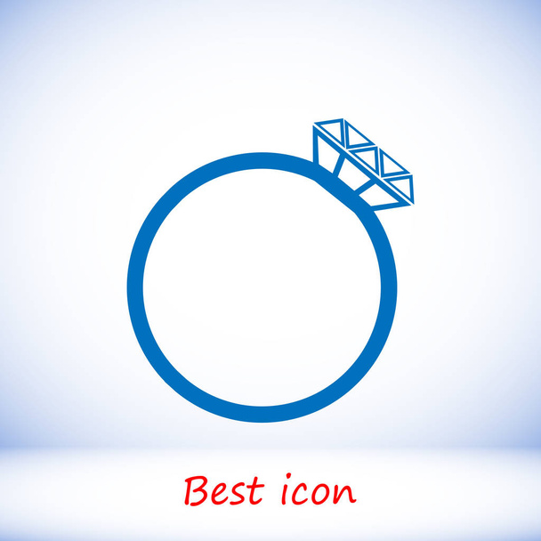 Blue ring icon - Wektor, obraz