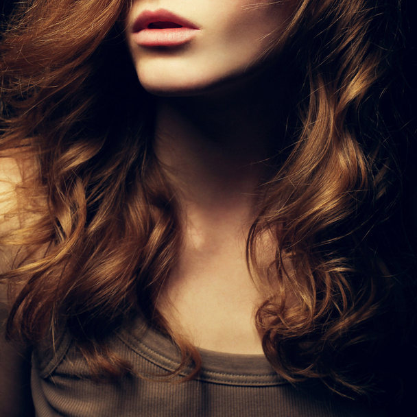 A Beautiful red-haired girl - Valokuva, kuva