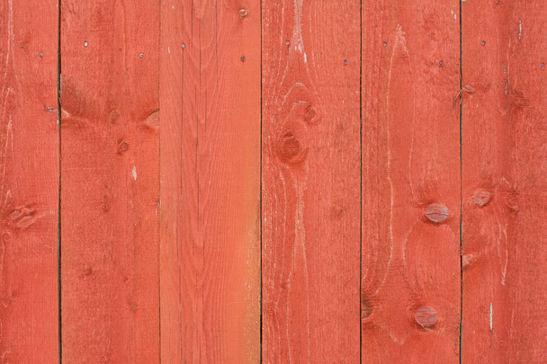 Old Red Obsolete Wooden Wall Board Background Texture. - Foto, immagini