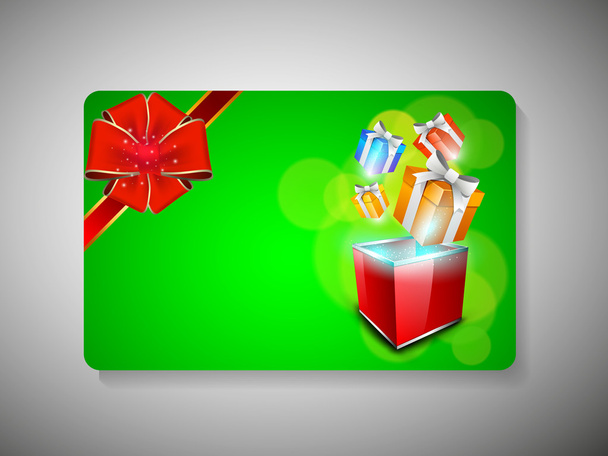 Gift card for Merry Christmas celebration. EPS 10. - Vector, Image