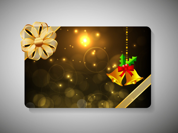 Gift card for Merry Christmas celebration. EPS 10. - Vektör, Görsel