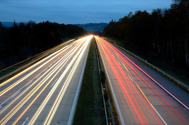 Highway at night - Fotoğraf, Görsel