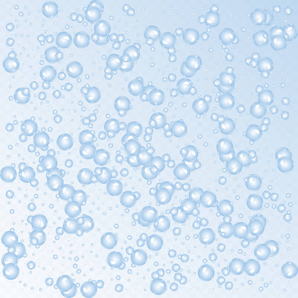 Soap bubbles background. - Vector, Image