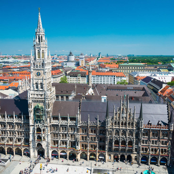 New Town Hall on Marienplatz square in Munich, Germany. - Zdjęcie, obraz