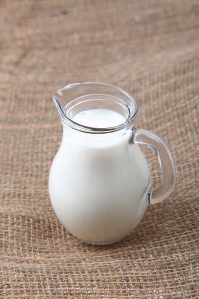 Glass jug with milk - Foto, immagini