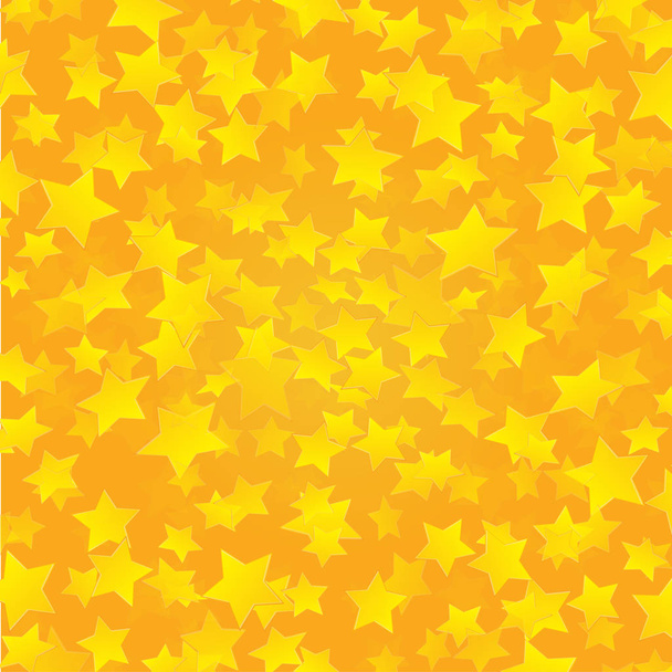 Yellow golden stars background vector  - Photo, Image
