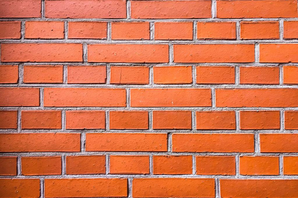 Brique rouge Wall.Brick Wall Arrière-plan
. - Photo, image