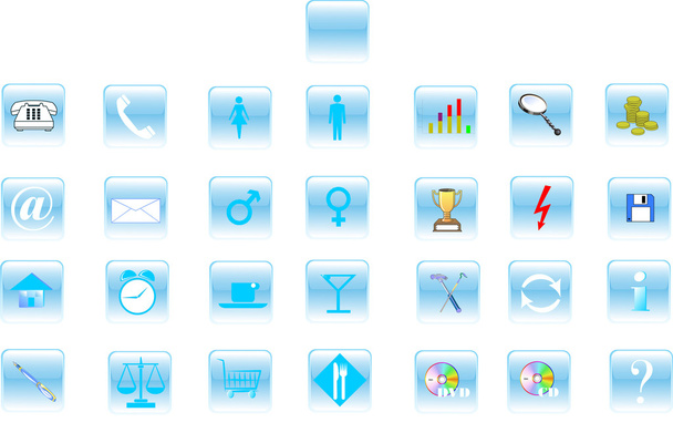 3d set of icons for web - Photo, Image