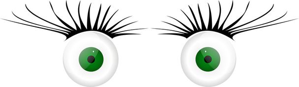 2 стеклянных глаза с ресницами
 - Фото, изображение