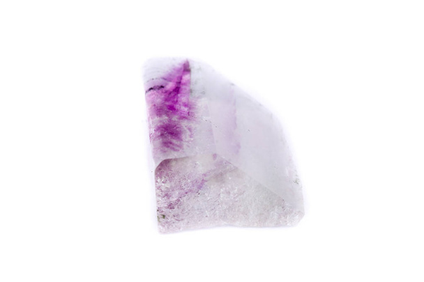 Makro mineral taş florit beyaz arka plan üzerinde - Fotoğraf, Görsel