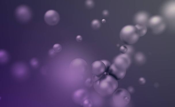 Abstract 3D Rendering of Flying Spheres. - Photo, Image