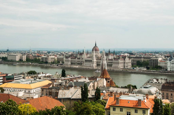 View on Budapest riverside - Fotoğraf, Görsel