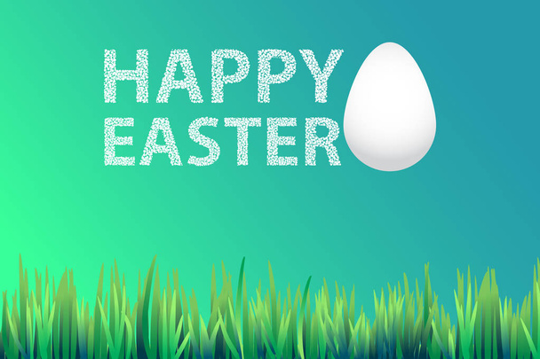 Easter background. illustration with a white egg - Vector, afbeelding
