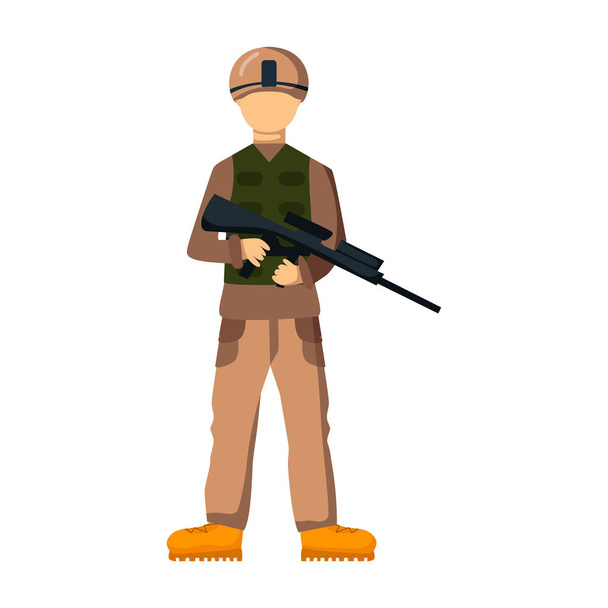 Personaggio militare arma simboli armatura uomo silhouette forze design e americano caccia munizioni marina camuffamento segno vettore illustrazione
. - Vettoriali, immagini