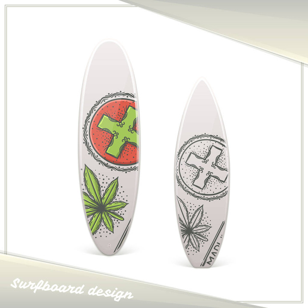 Medical Marijuana Surfboard Three - Vector, Image