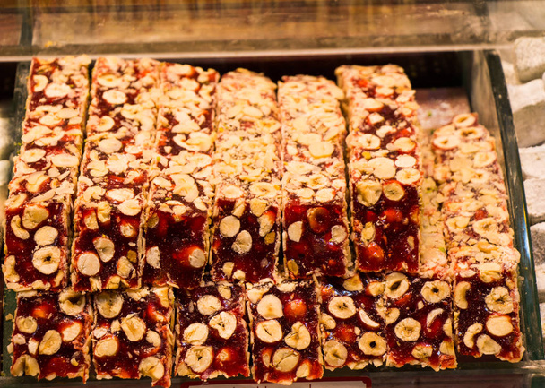 Estilo tradicional turco deleite dulces en el bazar
 - Foto, imagen