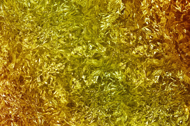 Golden millenium aluninum paper texture abstract background - Photo, Image
