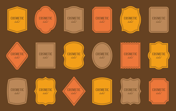 Set of product label templates. Different shapes - Вектор,изображение