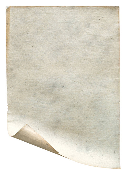 altes Papier isoliert - Foto, Bild