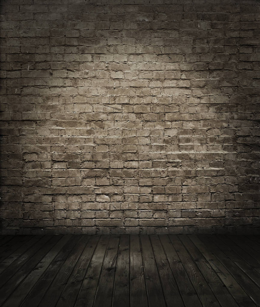 old room with brick wall - Foto, immagini