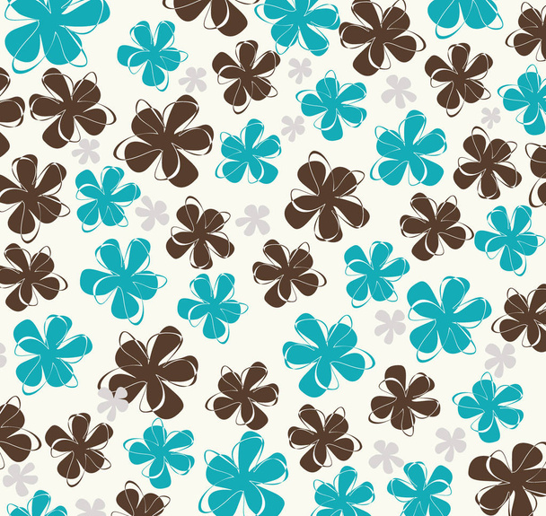 Floral vintage  pattern for retro wallpapers, vector. - Vector, imagen