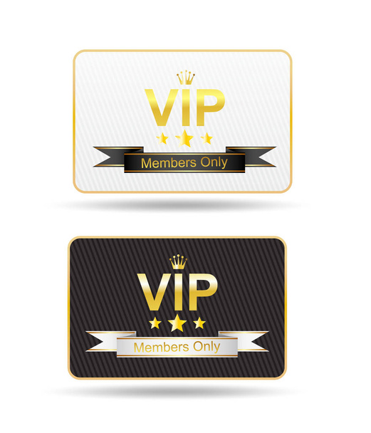 VIP kártya csak tagoknak - Vektor, kép