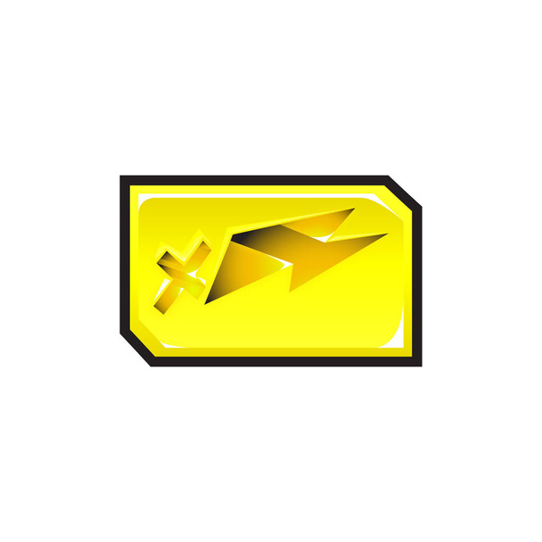 Energetic Lightning Sticker - Vector, Image