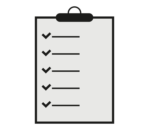 icon checklist illustrated on a white background - Vector, Image