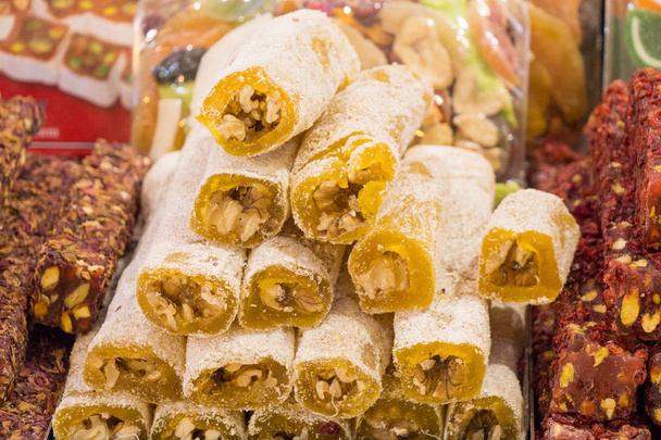Traditional Ottoman Turkish delight sweets  - Photo, Image