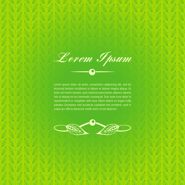 elementos caligráficos verdes
 - Vector, Imagen
