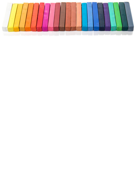 Különböző színekben, pálca, pasztell krétával - Fotó, kép